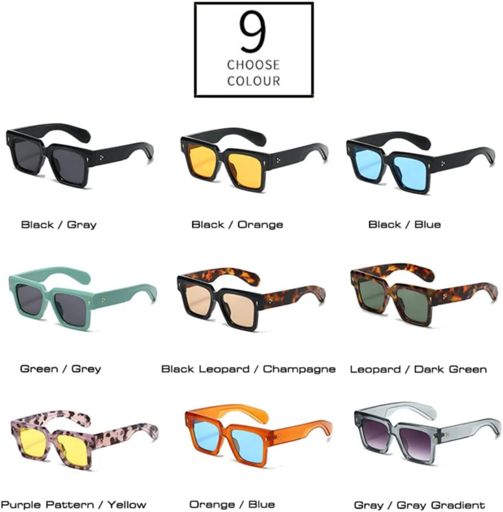 Солнцезащитные очки для мужчин и женщин - защита UV400 - крупные заклепки, цветные линзы, для занятий спортом на открытом воздухе и вождения DSVIGF, Green Grey
Солнцезащитные очки для мужчин и женщин - защита UV400 - крупные заклепки, цветные линзы, для занятий спортом на открытом воздухе и вождения DSVIGF, Green Grey