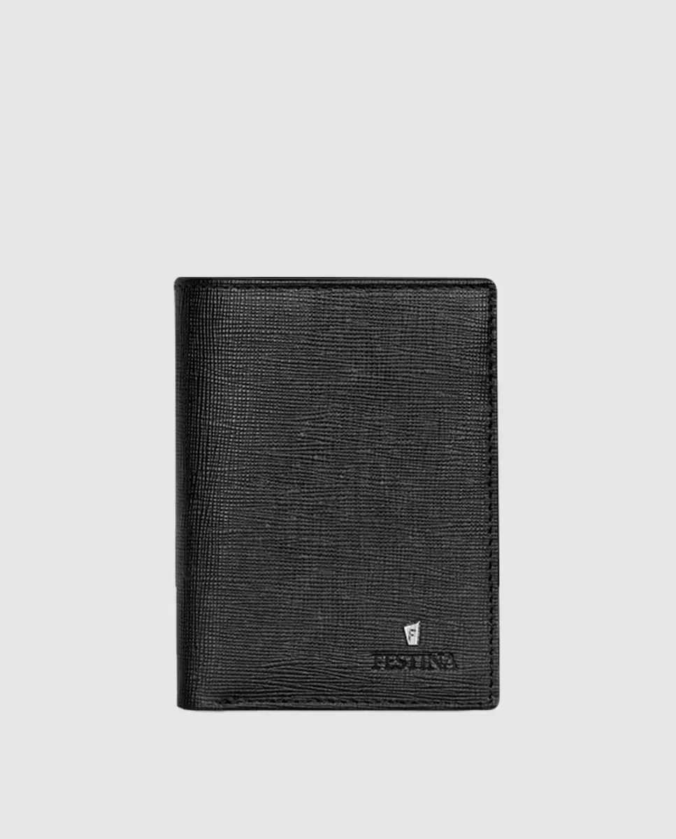 Мужская визитница из жесткой кожи черного цвета Festina, черный
Мужская визитница из жесткой кожи черного цвета Festina, черный