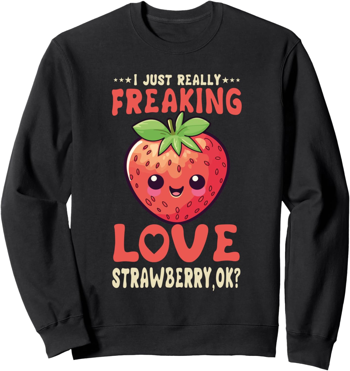 Милый дизайн с клубникой - симпатичная толстовка с клубникой Strawberries Kawaii Food Design, черный
Милый дизайн с клубникой - симпатичная толстовка с клубникой Strawberries Kawaii Food Design, черный