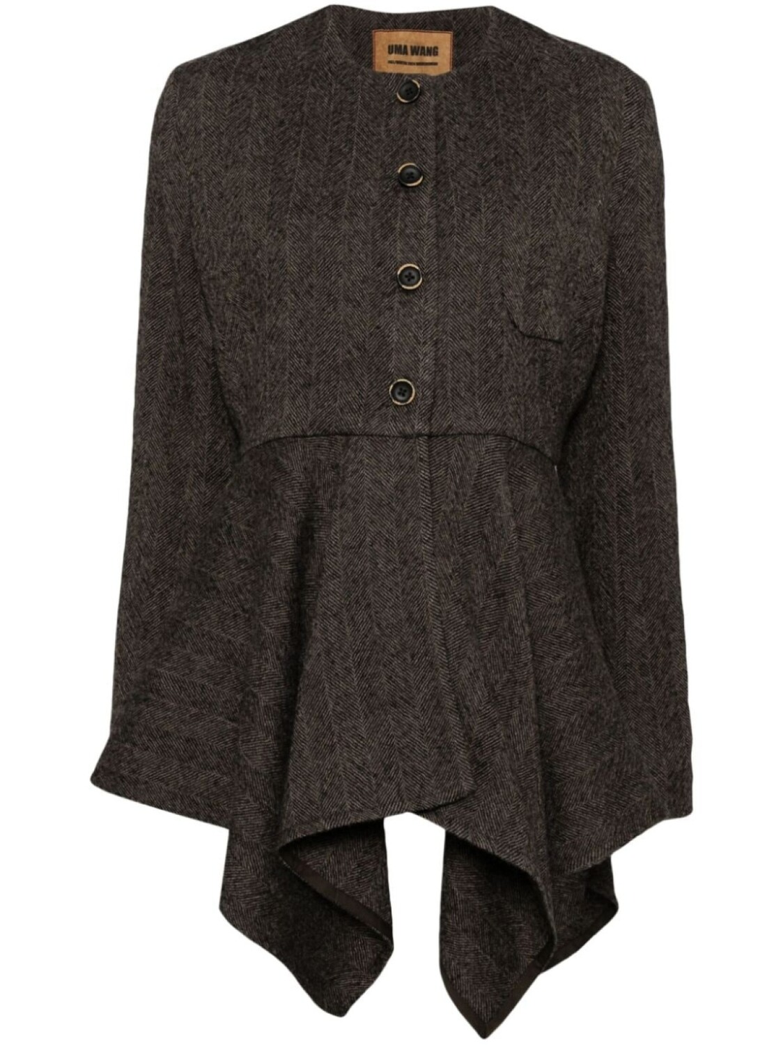Uma Wang куртка Koney с асимметричным подолом, черный
Uma Wang куртка Koney с асимметричным подолом, черный