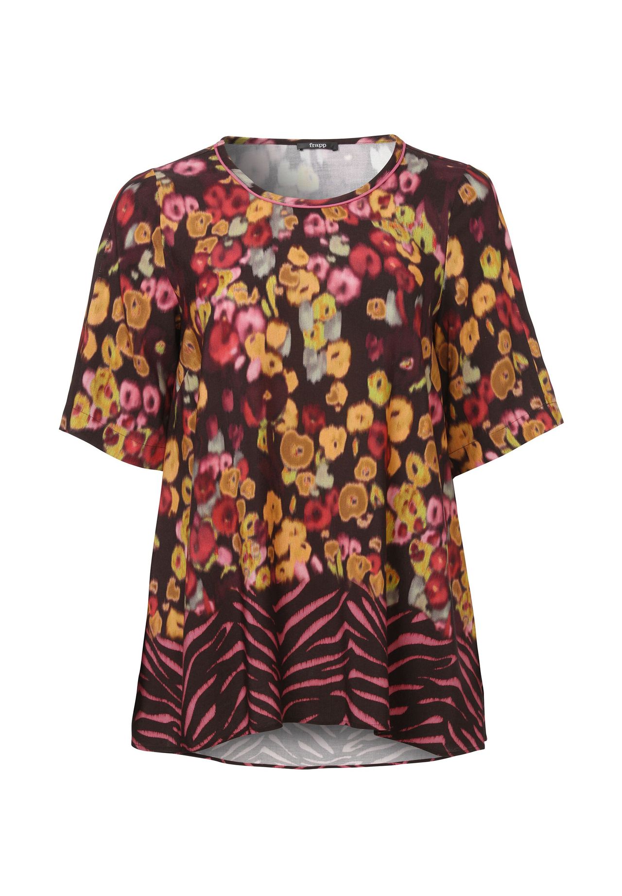 Блузка-рубашка Frapp, цвет Coffee Multicolor
Блузка-рубашка Frapp, цвет Coffee Multicolor