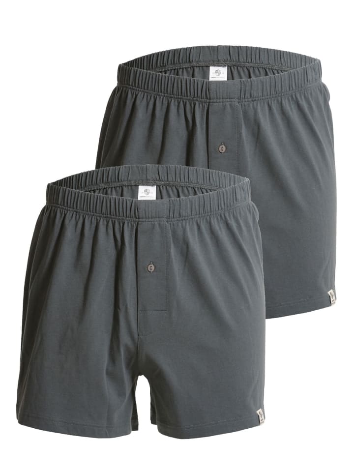 Haasis Bodywear Комплект из 2 штук: боксерские шорты средне-серого цвета
Haasis Bodywear Комплект из 2 штук: боксерские шорты средне-серого цвета