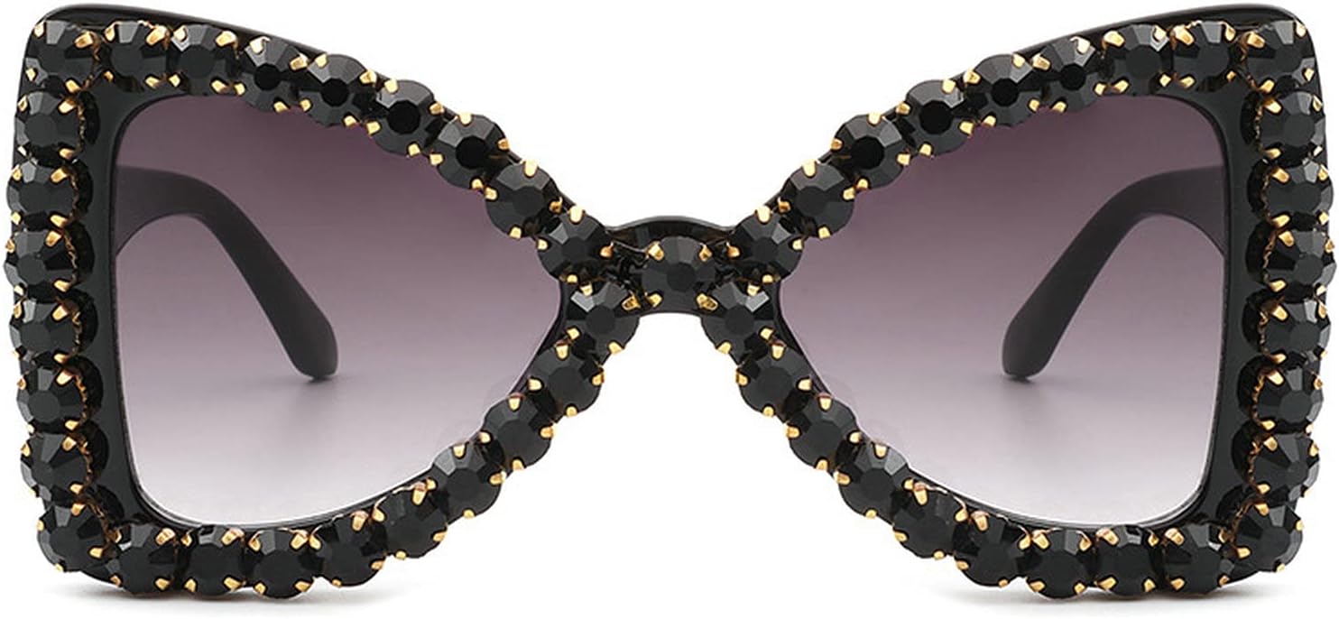 Большие солнцезащитные очки с бриллиантами для женщин, солнцезащитные очки-бабочки со стразами, винтажные женские сверкающие солнцезащитные очки для вечеринок mincl, Black
Большие солнцезащитные очки с бриллиантами для женщин, солнцезащитные очки-бабочки со стразами, винтажные женские сверкающие солнцезащитные очки для вечеринок mincl, Black