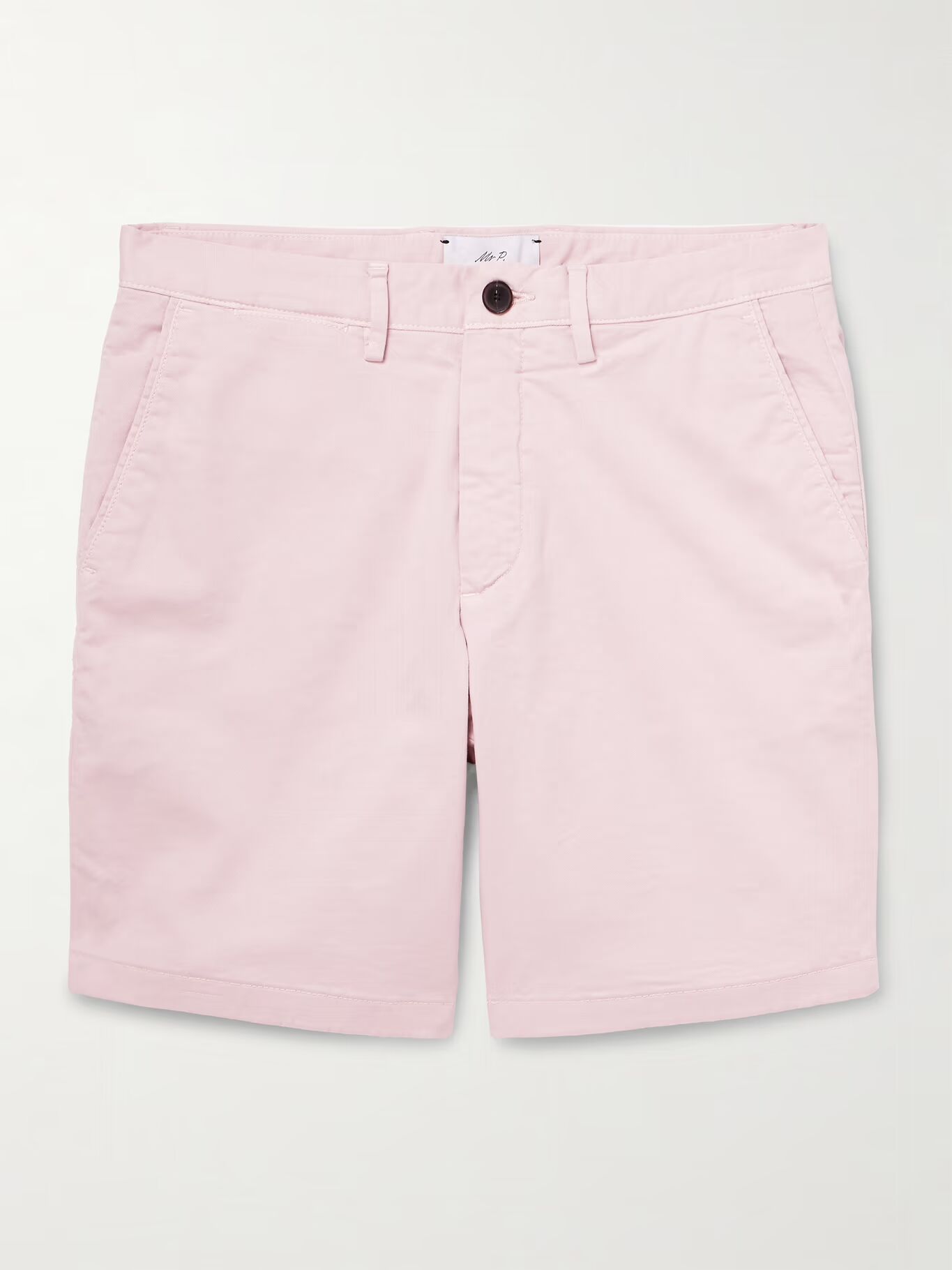 Шорты-бермуды прямого покроя из хлопчатобумажной смесовой саржи, окрашенные в готовом виде MR P., розовый
Шорты-бермуды прямого покроя из хлопчатобумажной смесовой саржи, окрашенные в готовом виде MR P., розовый