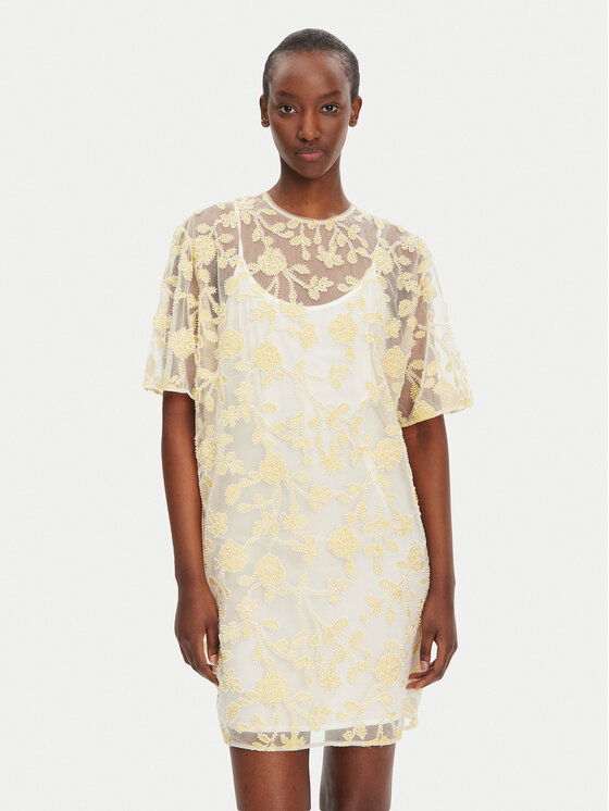 Коктейльное платье свободного кроя 113675858 Rotate, желтый
Коктейльное платье свободного кроя 113675858 Rotate, желтый