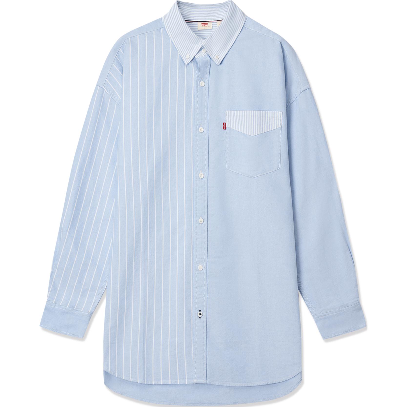 Лёгкая голубая рубашка Levi’s из летней коллекции SS24
Лёгкая голубая рубашка Levi’s из летней коллекции SS24