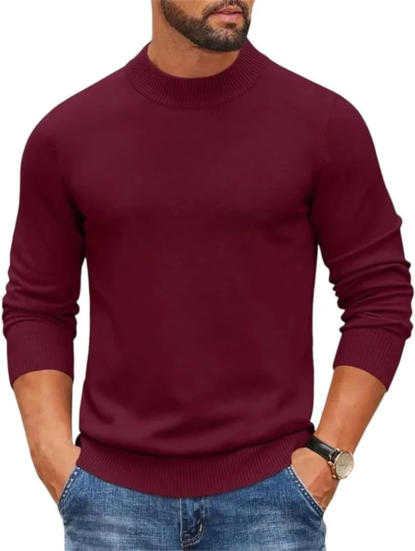 Мужской свитер с круглым вырезом Slim Fit
Мужской свитер с круглым вырезом Slim Fit