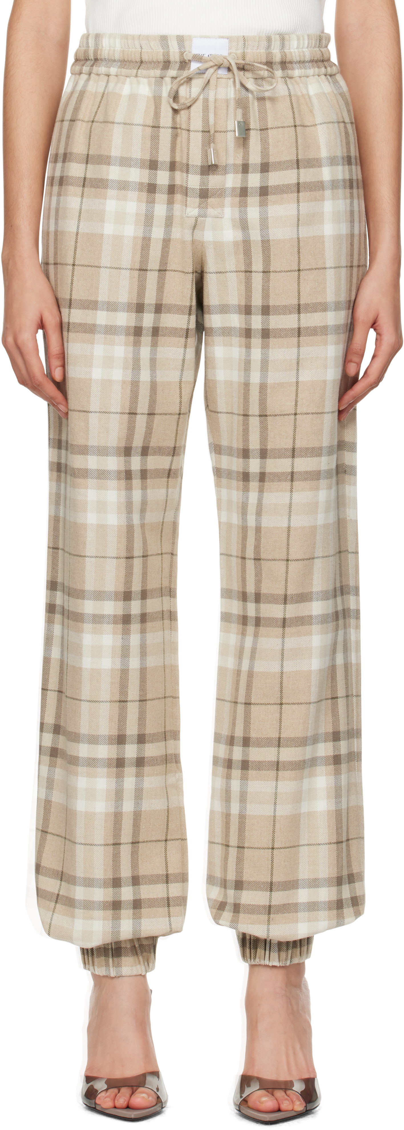 Длинные брюки The Attico, бежевый
Длинные брюки The Attico, бежевый