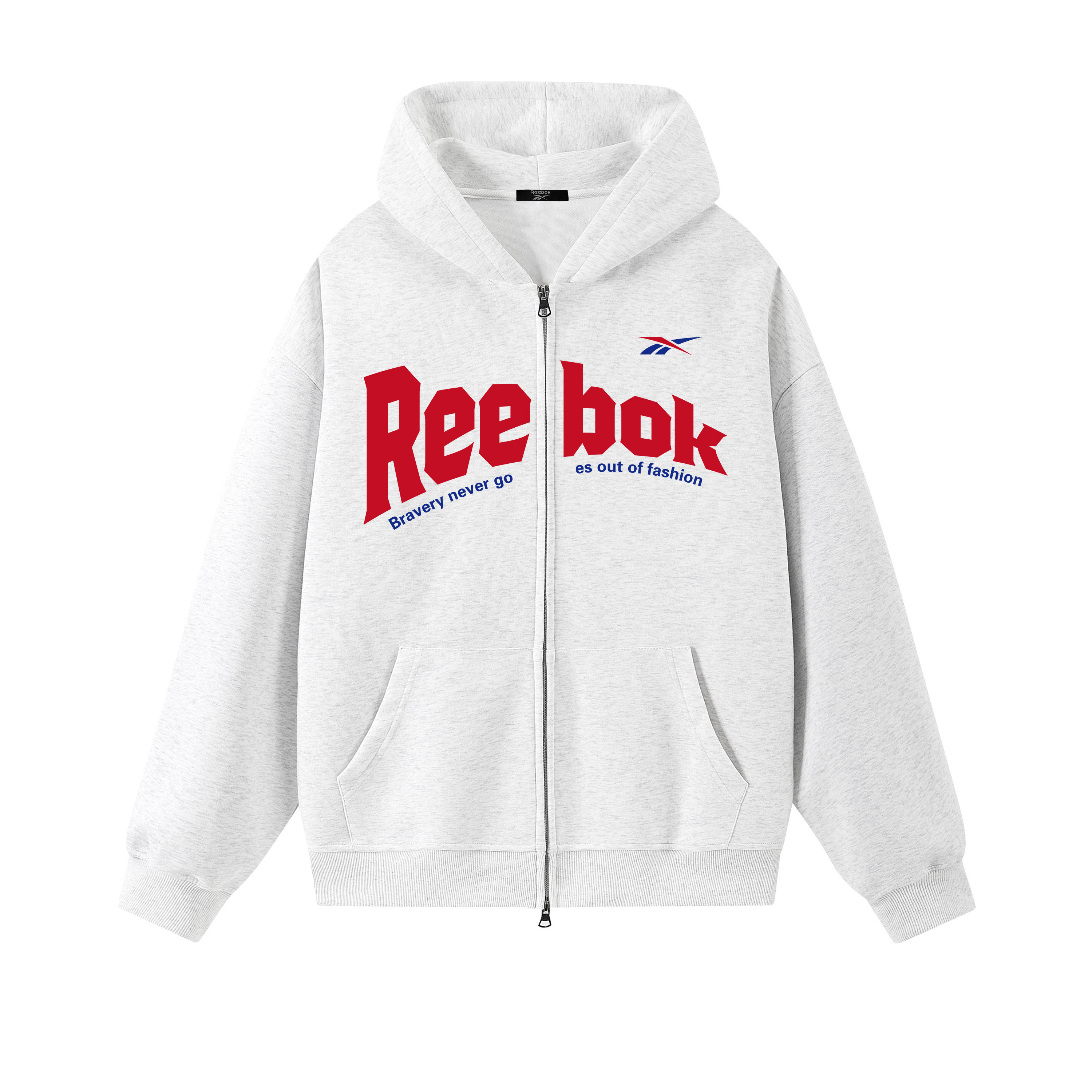 Толстовка Unisex Hooded Moderate Cardigan Reebok, белый heather серый
Толстовка Unisex Hooded Moderate Cardigan Reebok, белый heather серый