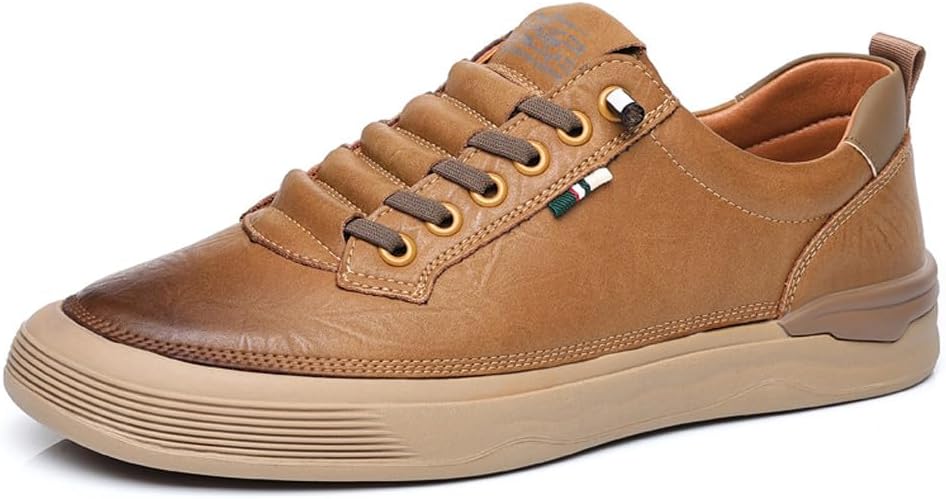 Мужские мокасины-кроссовки WELRUNG из натуральной кожи на шнуровке, для модного повседневного ношения, прогулок и вождения, коричневый
Мужские мокасины-кроссовки WELRUNG из натуральной кожи на шнуровке, для модного повседневного ношения, прогулок и вождения, коричневый