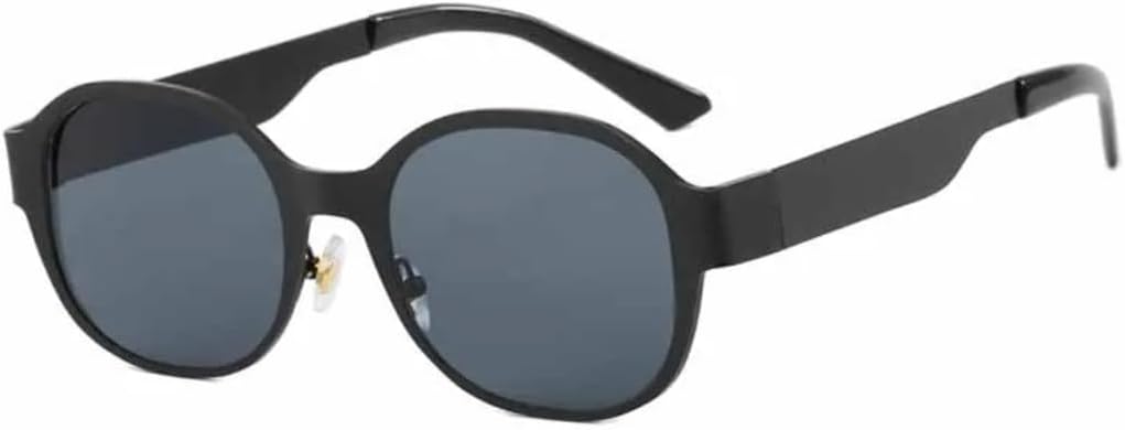 Классические круглые солнцезащитные очки в стиле металл-панк для женщин и мужчин, модные маленькие овальные солнцезащитные очки, винтажные дорожные очки VVTWSSW, Black Gray
Классические круглые солнцезащитные очки в стиле металл-панк для женщин и мужчин, модные маленькие овальные солнцезащитные очки, винтажные дорожные очки VVTWSSW, Black Gray