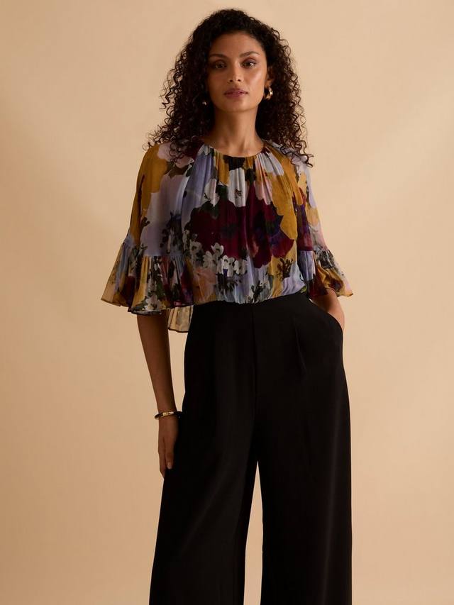 Комбинезон с цветочным принтом и рюшами-накидкой FLORERE, Multi/Black
Комбинезон с цветочным принтом и рюшами-накидкой FLORERE, Multi/Black