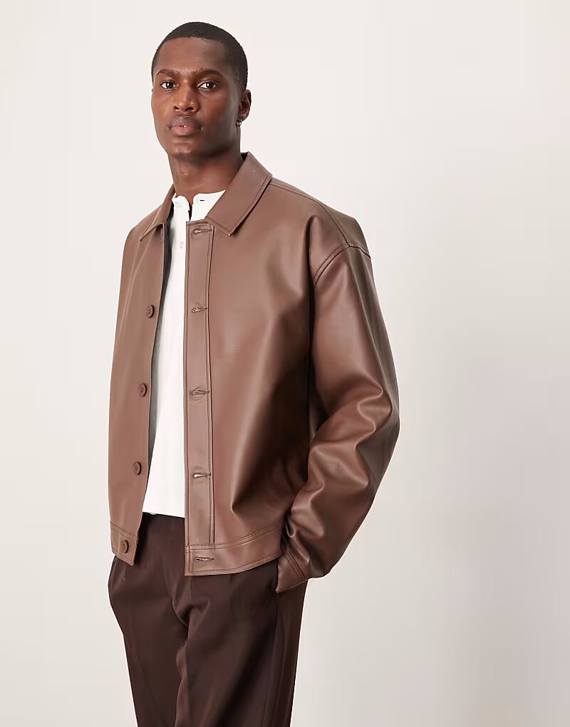 Куртка Харрингтон из искусственной кожи ASOS DESIGN коричневого цвета - КОРИЧНЕВЫЙ
Куртка Харрингтон из искусственной кожи ASOS DESIGN коричневого цвета - КОРИЧНЕВЫЙ