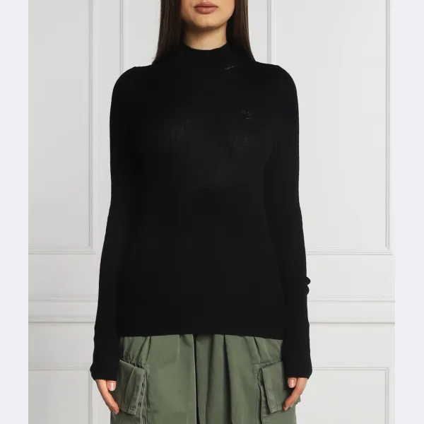 Шерстяной свитер с высоким воротником Negroni приталенного кроя с добавлением кашемира Pinko, черный
Шерстяной свитер с высоким воротником Negroni приталенного кроя с добавлением кашемира Pinko, черный