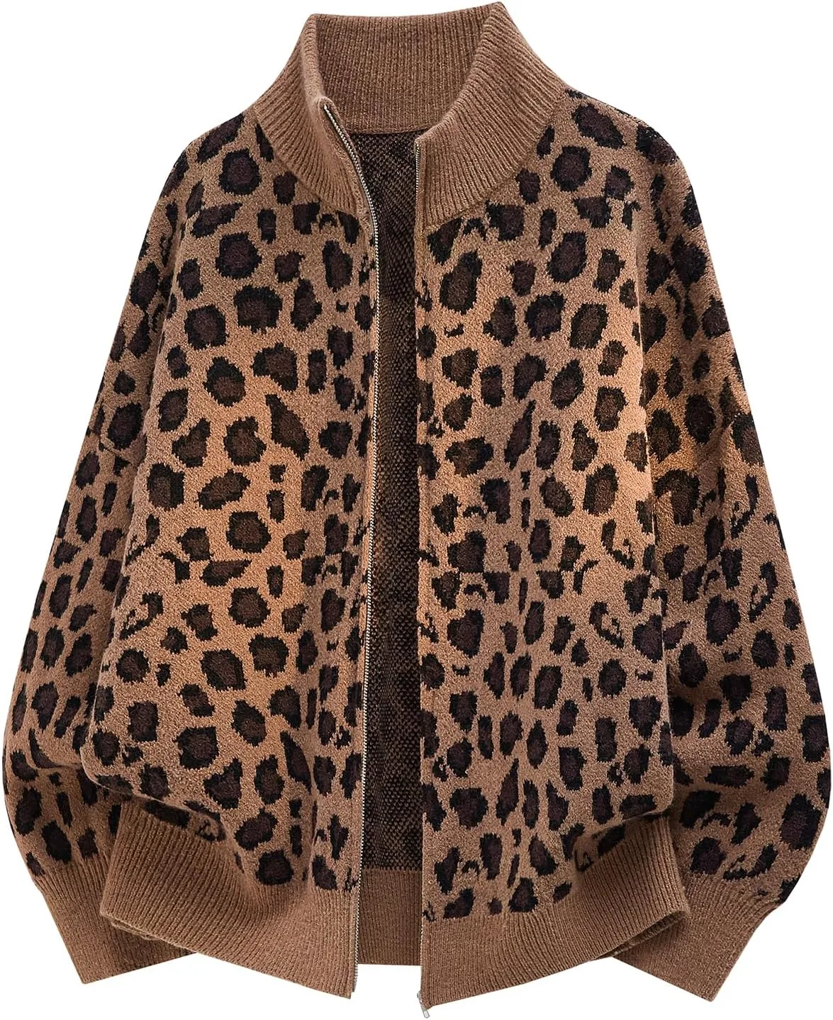 GURUNVANI мужской кардиган с леопардовым принтом и стойкой
GURUNVANI мужской кардиган с леопардовым принтом и стойкой