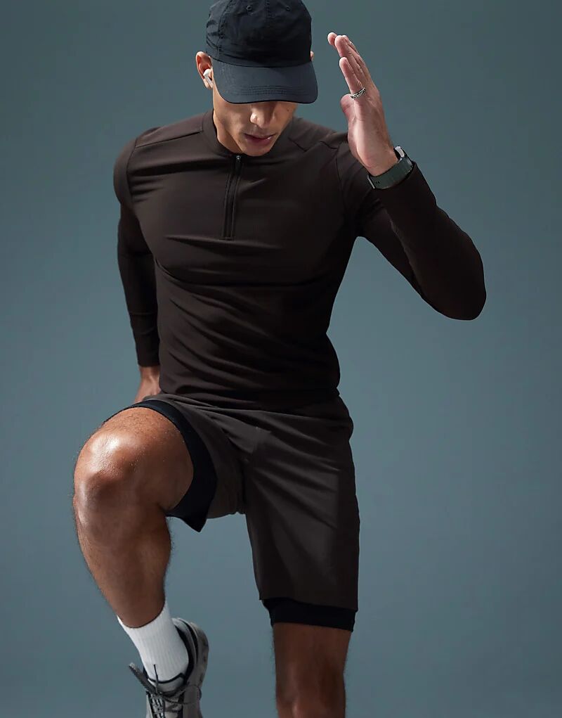 Спортивный топ Active Rib Slim Fit с длинными рукавами и застежкой-молнией темно-коричневого цвета ASOS 4505
Спортивный топ Active Rib Slim Fit с длинными рукавами и застежкой-молнией темно-коричневого цвета ASOS 4505