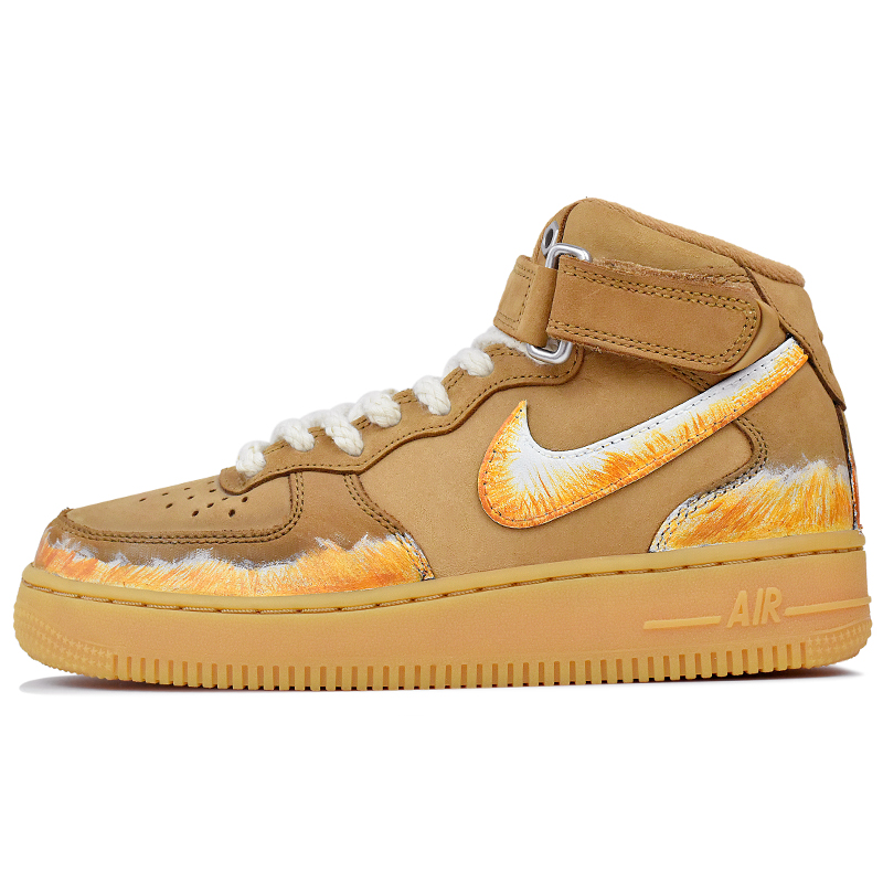 Nike Кроссовки для скейтбординга Air Force 1 Slip Resistant Abrasion Resistant Mid top Unisex Wheat
Nike Кроссовки для скейтбординга Air Force 1 Slip Resistant Abrasion Resistant Mid top Unisex Wheat