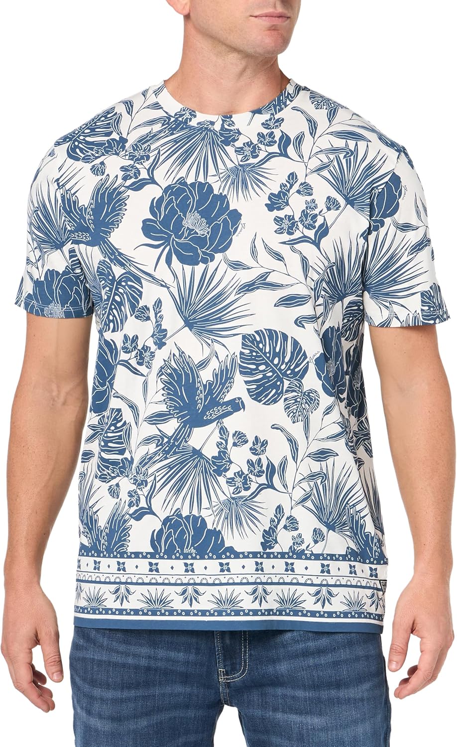 Мужская футболка Guess с тропическим принтом в виде линогравюры, Salt White Multi, Белый, Мужская футболка Guess с тропическим принтом в виде линогравюры, Salt White Multi
Мужская футболка Guess с тропическим принтом в виде линогравюры, Salt White Multi, Белый, Мужская футболка Guess с тропическим принтом в виде линогравюры, Salt White Multi