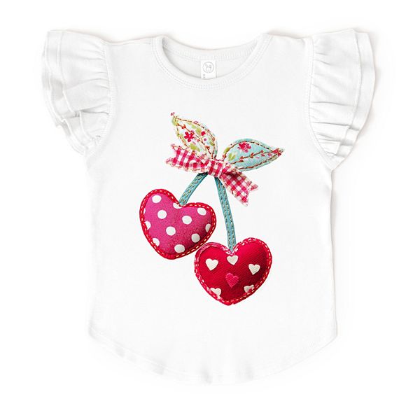 Футболка с рукавами-крылышками и принтом в стиле пэчворк Cherry Hearts The Juniper Shop, White
Футболка с рукавами-крылышками и принтом в стиле пэчворк Cherry Hearts The Juniper Shop, White