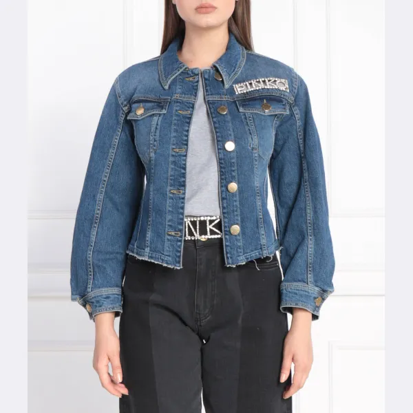 Укороченная джинсовая куртка Pinko, синий
Укороченная джинсовая куртка Pinko, синий