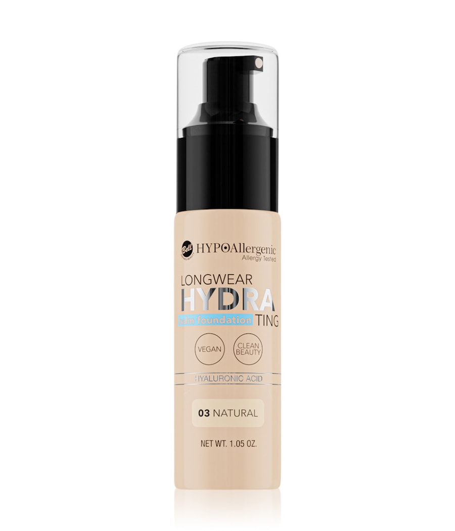 Жидкая основа Bell HYPOAllergenic Longwear Hydrating Balm Foundation, Nr. 03 Natural, 30g
Жидкая основа Bell HYPOAllergenic Longwear Hydrating Balm Foundation, Nr. 03 Natural, 30g