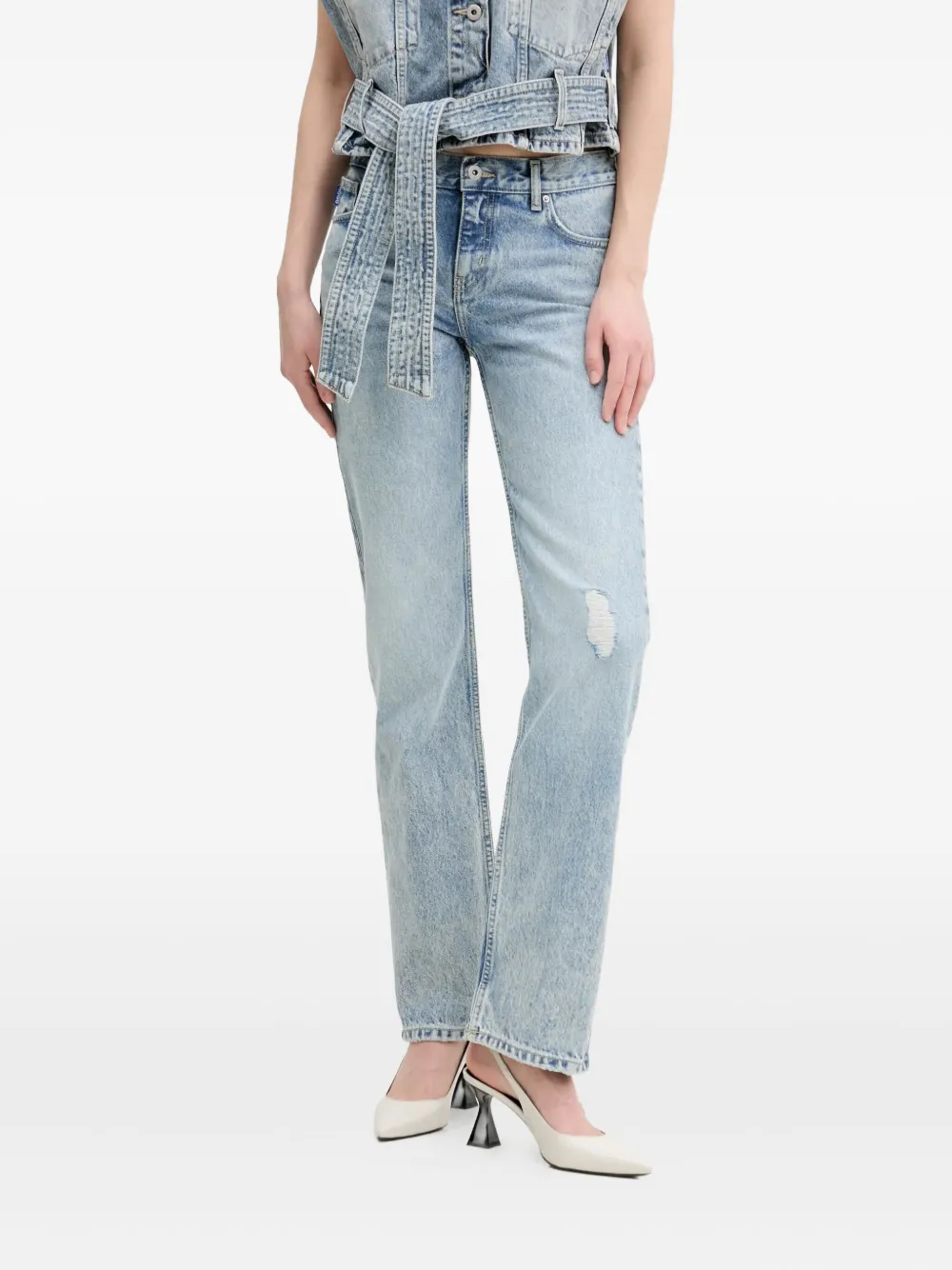 Джинсы с кислотной стиркой HUGO, синий
Джинсы с кислотной стиркой HUGO, синий