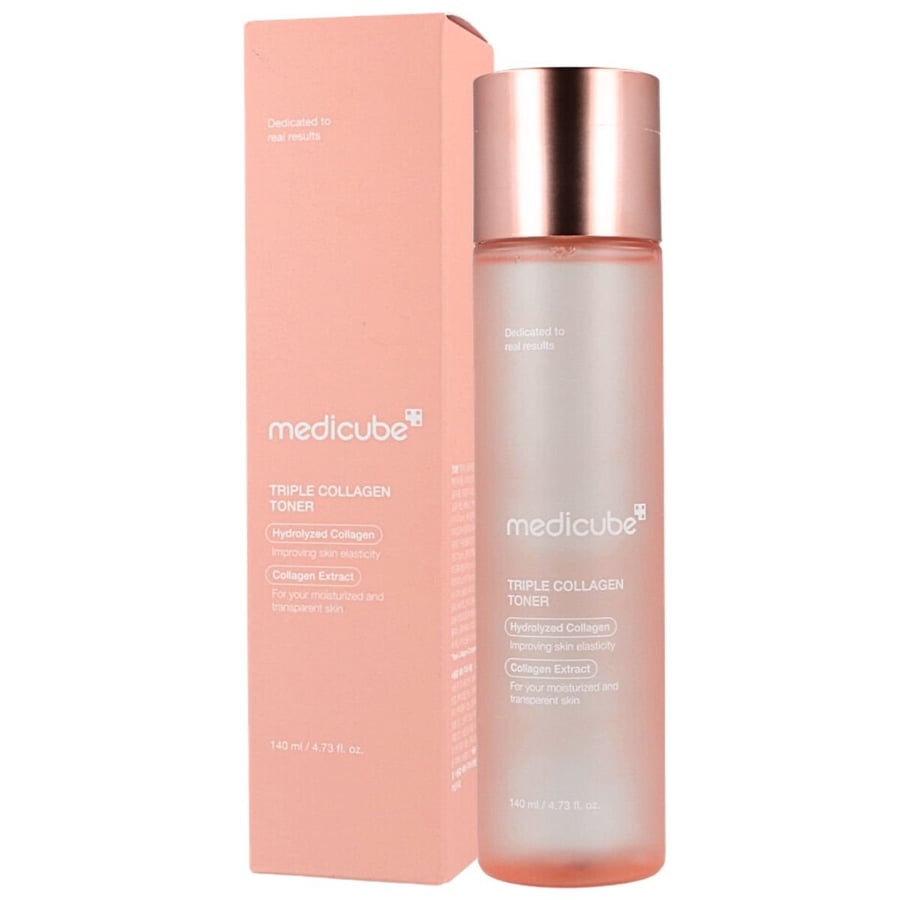 Тонер Medicube Triple Collagen, 140 мл - Питательный тоник с коллагеном
Тонер Medicube Triple Collagen, 140 мл - Питательный тоник с коллагеном