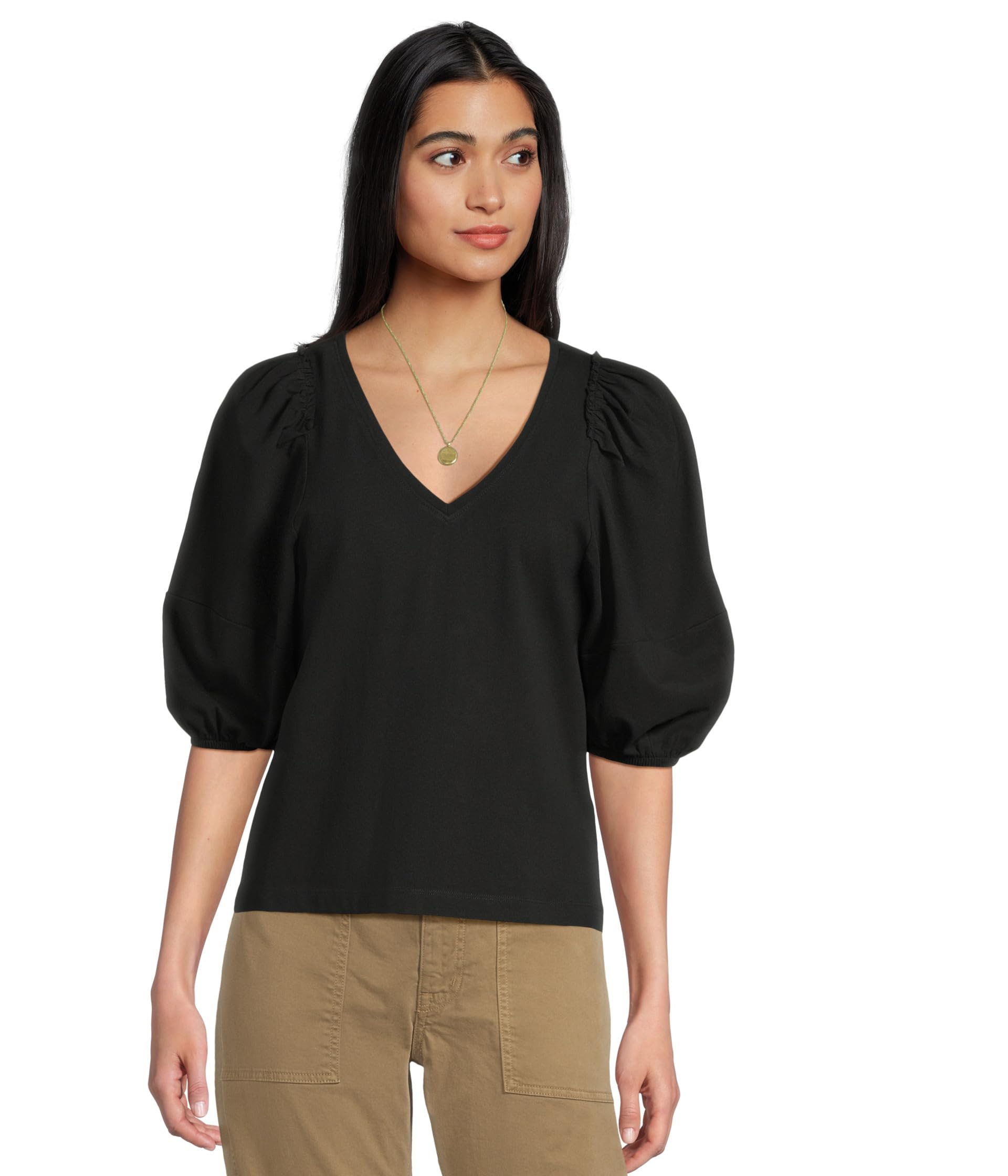Футболка Madewell Puff Sleeve V-Neck Tee, Jet Black
Футболка Madewell Puff Sleeve V-Neck Tee, Jet Black