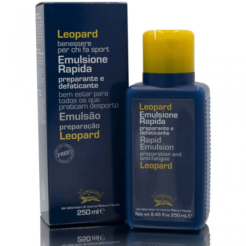 Leopard Rapid Emulsion 250 мл Действие против усталости Natura House
Leopard Rapid Emulsion 250 мл Действие против усталости Natura House