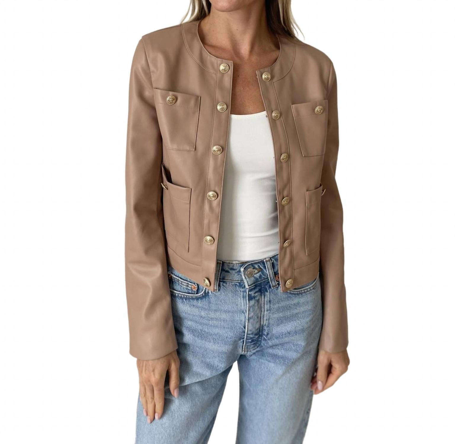 Куртка Blair в бежевом цвете SIX/FIFTY 
Куртка Blair в бежевом цвете SIX/FIFTY