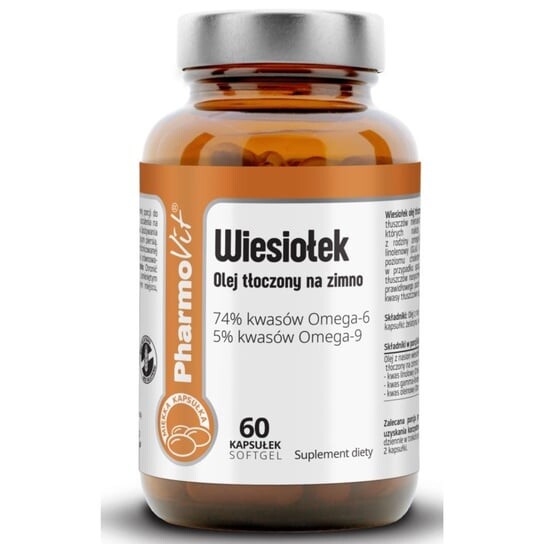 Pharmovit, Масло примулы вечерней 60 капсул. 
Pharmovit, Масло примулы вечерней 60 капсул.