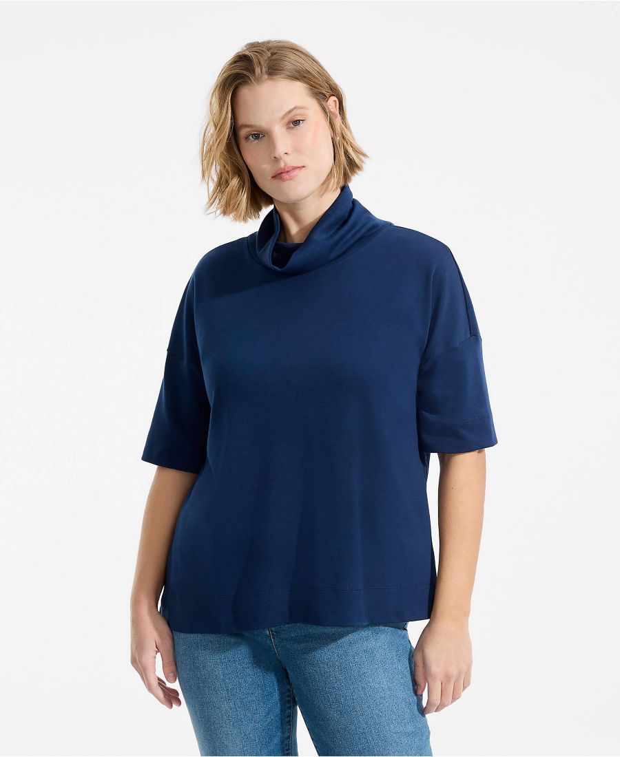 Водолазка свободного кроя из хлопка супима большого размера с рукавами до локтя Lands' End, Deep sea navy
Водолазка свободного кроя из хлопка супима большого размера с рукавами до локтя Lands' End, Deep sea navy