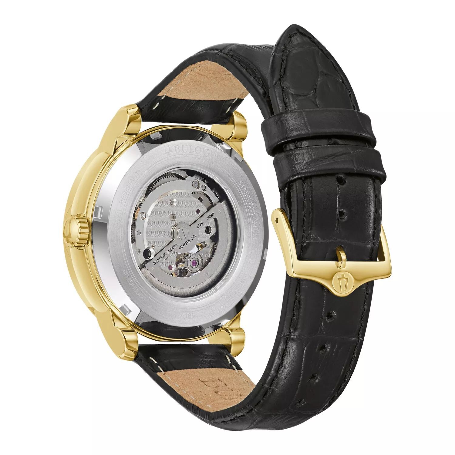 Мужские автоматические часы с черным ремешком — 97A166 Bulova
Мужские автоматические часы с черным ремешком — 97A166 Bulova