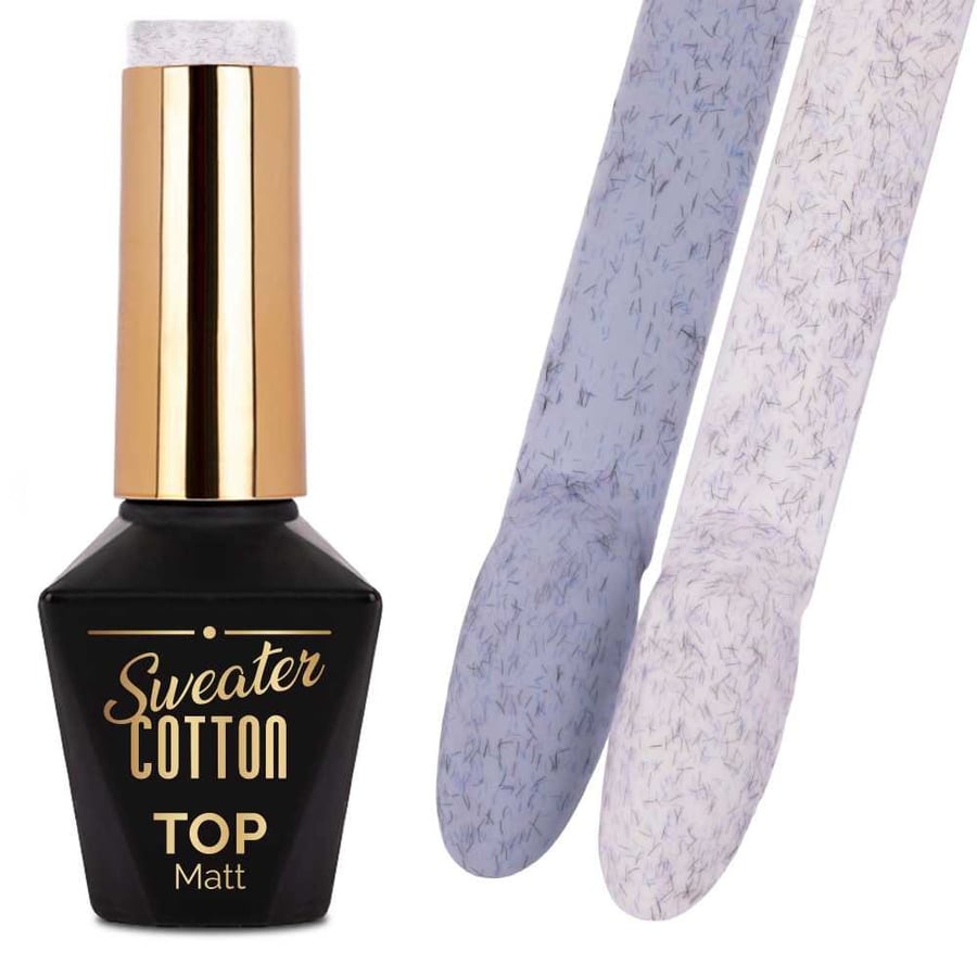 Топ матовый, не требующий вытирания, Mollylac Sweater Cotton Top серый 10г № 6
Топ матовый, не требующий вытирания, Mollylac Sweater Cotton Top серый 10г № 6