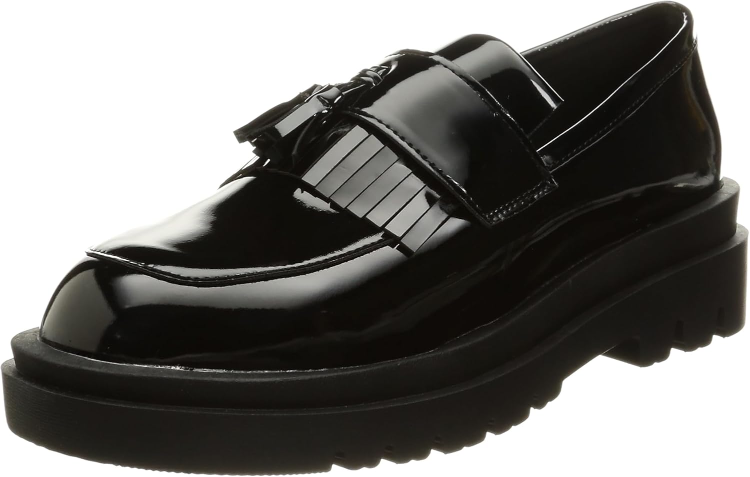 Женские лоферы с кисточками, мужской стиль, подошва 5,5 см, U-образный носок Liberty Doll, черный
Женские лоферы с кисточками, мужской стиль, подошва 5,5 см, U-образный носок Liberty Doll, черный