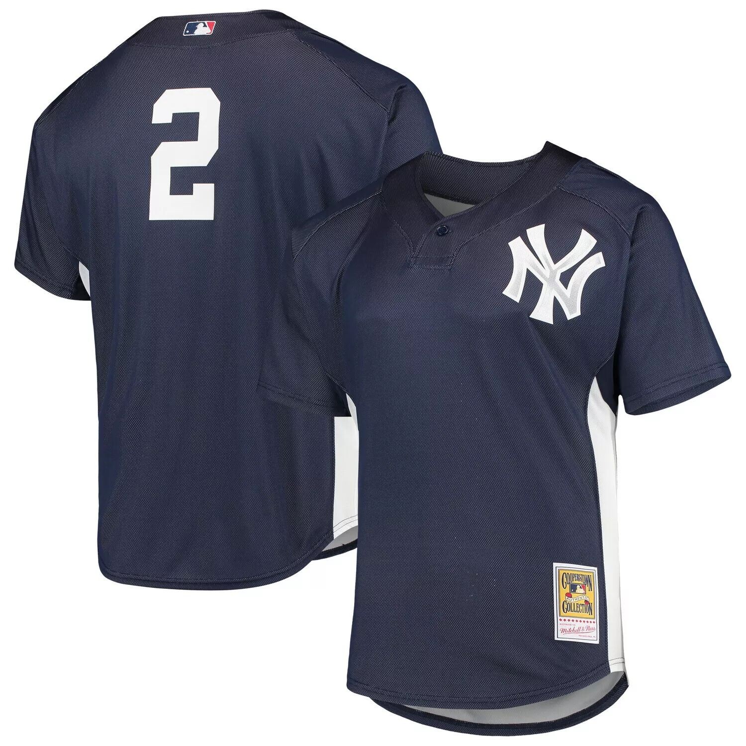 Мужская футболка темно-синего цвета Mitchell & Ness Derek Jeter New York Yankees Cooperstown Collection с сетчатым ватиновым тренировочным трикотажем, Синий, Мужская футболка темно-синего цвета Mitchell & Ness Derek Jeter New York Yankees Cooperstown Coll 
Мужская футболка темно-синего цвета Mitchell & Ness Derek Jeter New York Yankees Cooperstown Collection с сетчатым ватиновым тренировочным трикотажем, Синий, Мужская футболка темно-синего цвета Mitchell & Ness Derek Jeter New York Yankees Cooperstown Coll