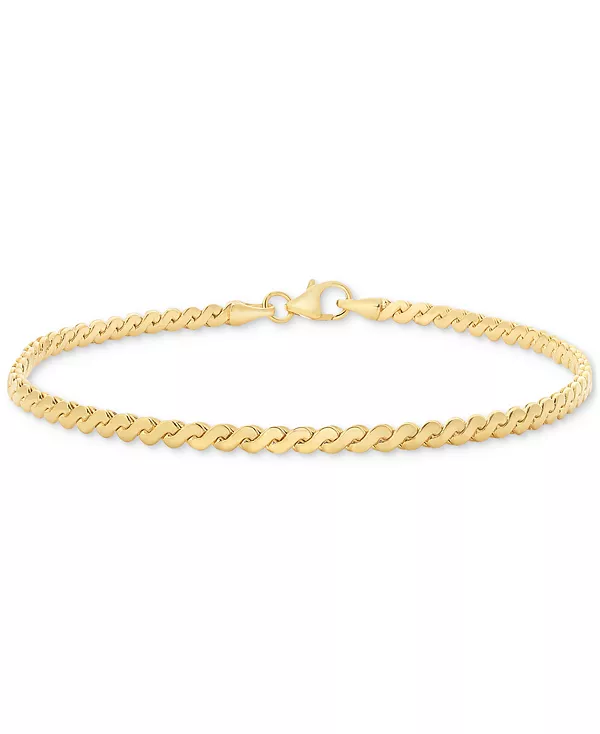 Браслет-Цепочка из полированного змеевидного звена из 14-каратного золота Macy'S, gold
Браслет-Цепочка из полированного змеевидного звена из 14-каратного золота Macy'S, gold