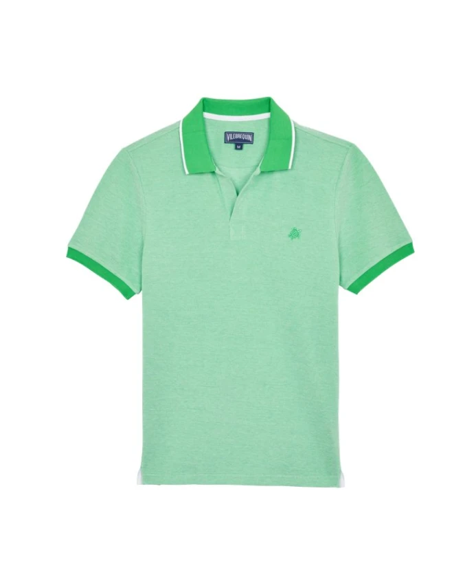 Мужская однотонная хлопковая рубашка-поло с переливающимся эффектом Vilebrequin, зеленый
Мужская однотонная хлопковая рубашка-поло с переливающимся эффектом Vilebrequin, зеленый