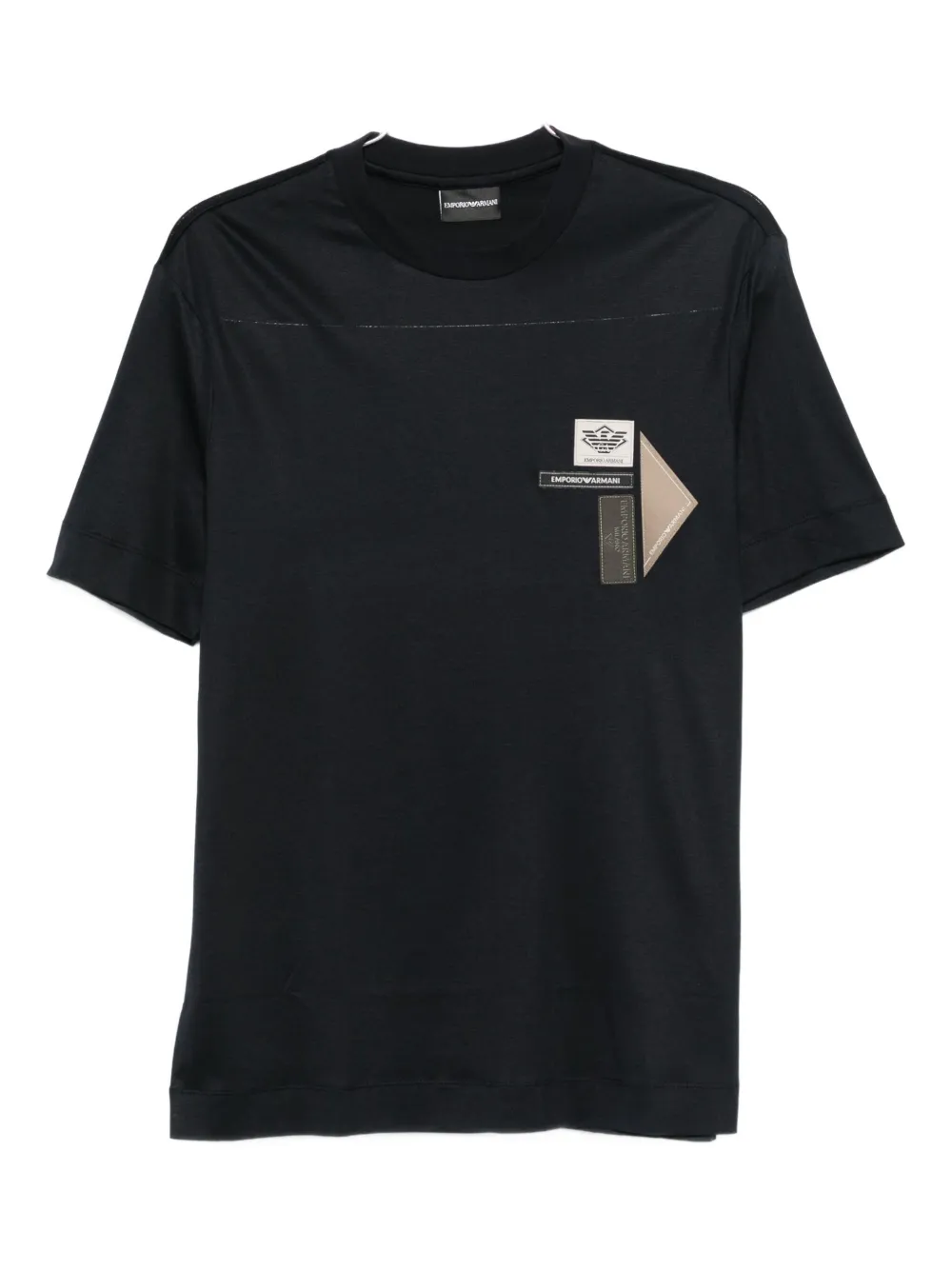 Футболка с нашивками-логотипами Emporio Armani, черный
Футболка с нашивками-логотипами Emporio Armani, черный