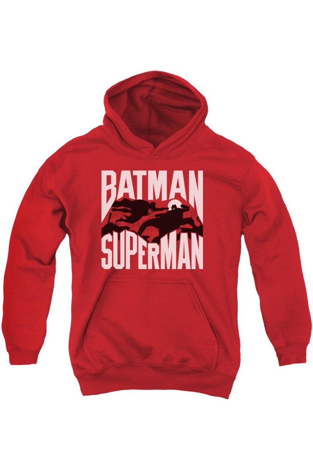 Батмен против Супермена силуэтный бой молодежная толстовка с капюшоном Gildan, красный
Батмен против Супермена силуэтный бой молодежная толстовка с капюшоном Gildan, красный
