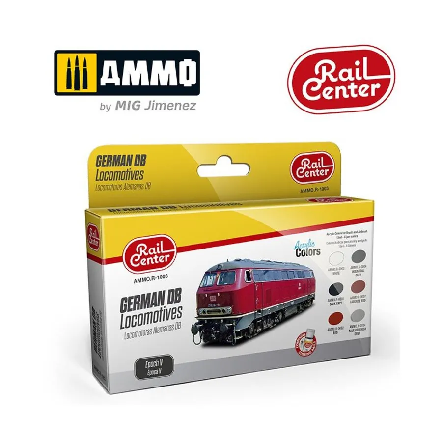 Немецкие локомотивы DB Epoch V, Acrylic Paint Sets
Немецкие локомотивы DB Epoch V, Acrylic Paint Sets