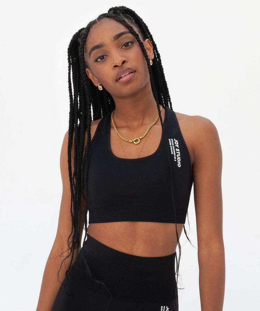 JOY STUDIO Бесшовный суперпрочный спортивный бюстгальтер - черный
JOY STUDIO Бесшовный суперпрочный спортивный бюстгальтер - черный