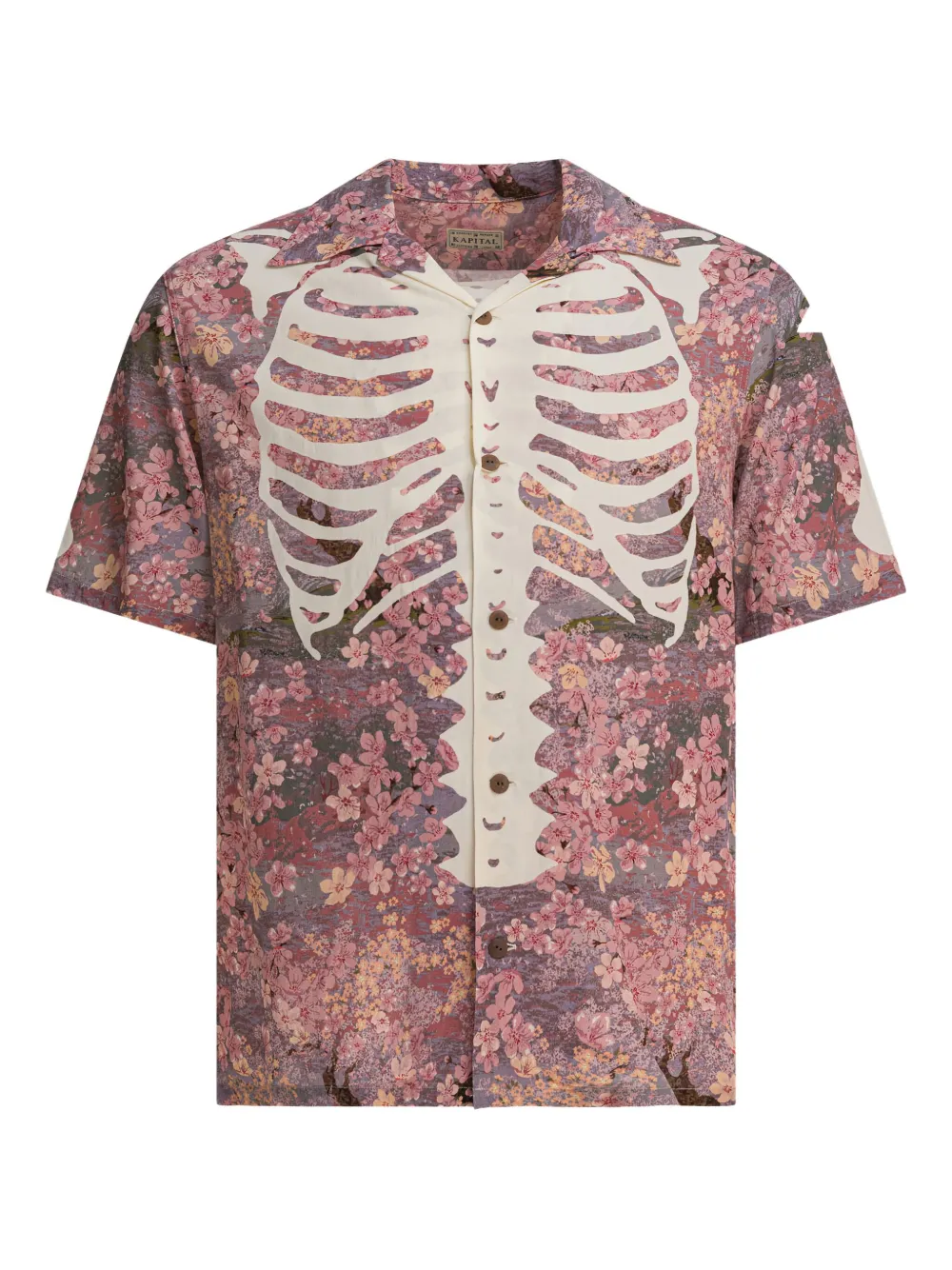 Рубашка с цветочным принтом KAPITAL, розовый
Рубашка с цветочным принтом KAPITAL, розовый