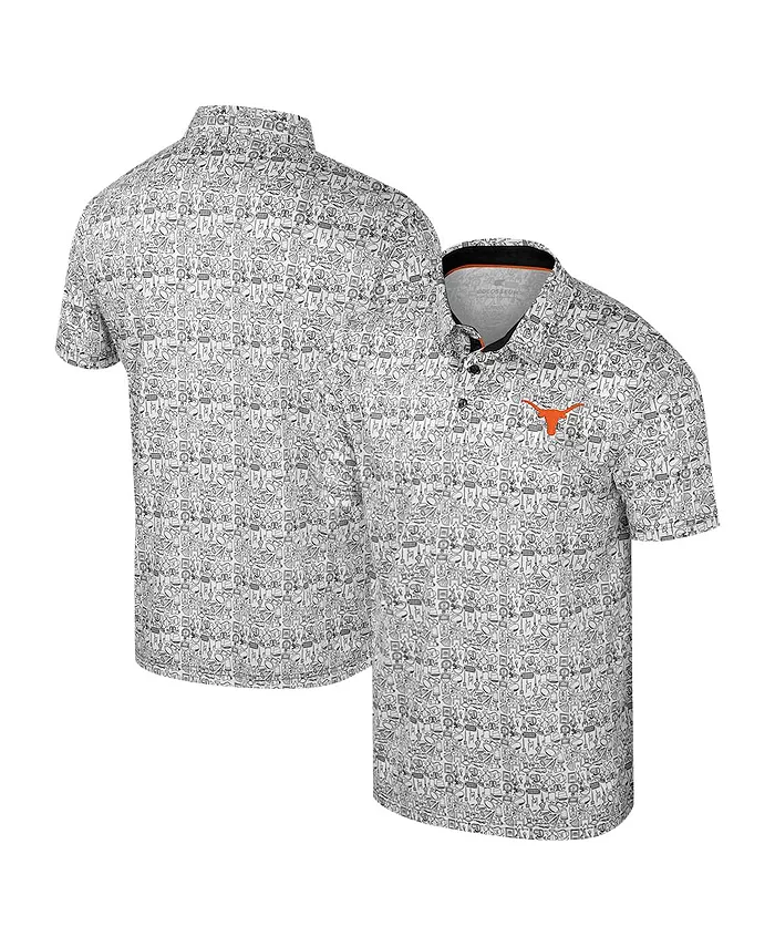 Мужская поло с принтом Texas Longhorns "It's Time" по всей поверхности, черная Colosseum
Мужская поло с принтом Texas Longhorns "It's Time" по всей поверхности, черная Colosseum