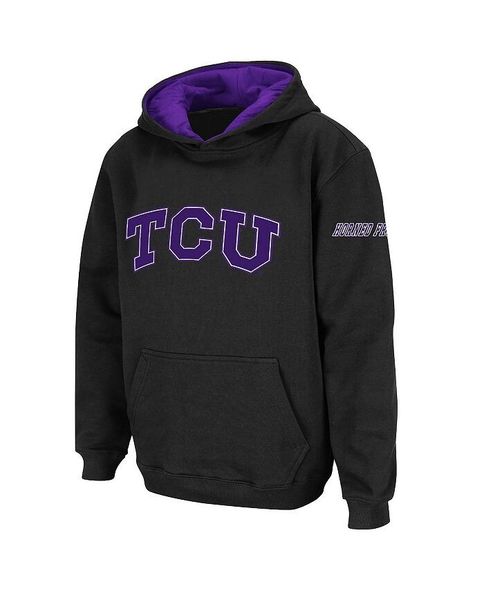 Черный пуловер с капюшоном и большим логотипом Big Boys TCU Horned Frogs Stadium Athletic, черный
Черный пуловер с капюшоном и большим логотипом Big Boys TCU Horned Frogs Stadium Athletic, черный