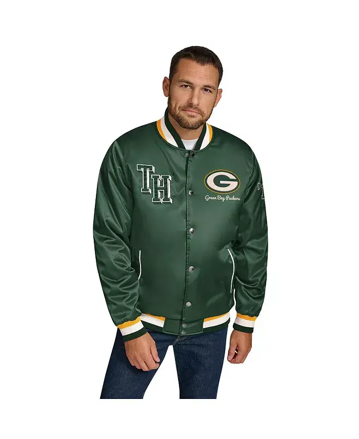 Мужская зеленая куртка Green Bay Packers Dante на пуговицах из сатина Tommy Hilfiger
Мужская зеленая куртка Green Bay Packers Dante на пуговицах из сатина Tommy Hilfiger
