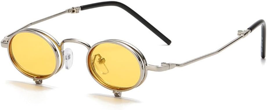 Мужские солнцезащитные очки-слипы в стиле стимпанк, маленькая металлическая оправа; женские солнцезащитные очки в стиле панк, круглые очки; ретро-очки; очки с защитой от УФ-излучения UV400 TKKTLLT, C6silver-yellow
Мужские солнцезащитные очки-слипы в стиле стимпанк, маленькая металлическая оправа; женские солнцезащитные очки в стиле панк, круглые очки; ретро-очки; очки с защитой от УФ-излучения UV400 TKKTLLT, C6silver-yellow