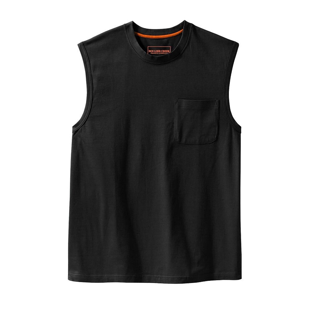 Мужская футболка с карманами для больших и высоких тяжеловесов Boulder Creek Kingsize, черный 
Мужская футболка с карманами для больших и высоких тяжеловесов Boulder Creek Kingsize, черный