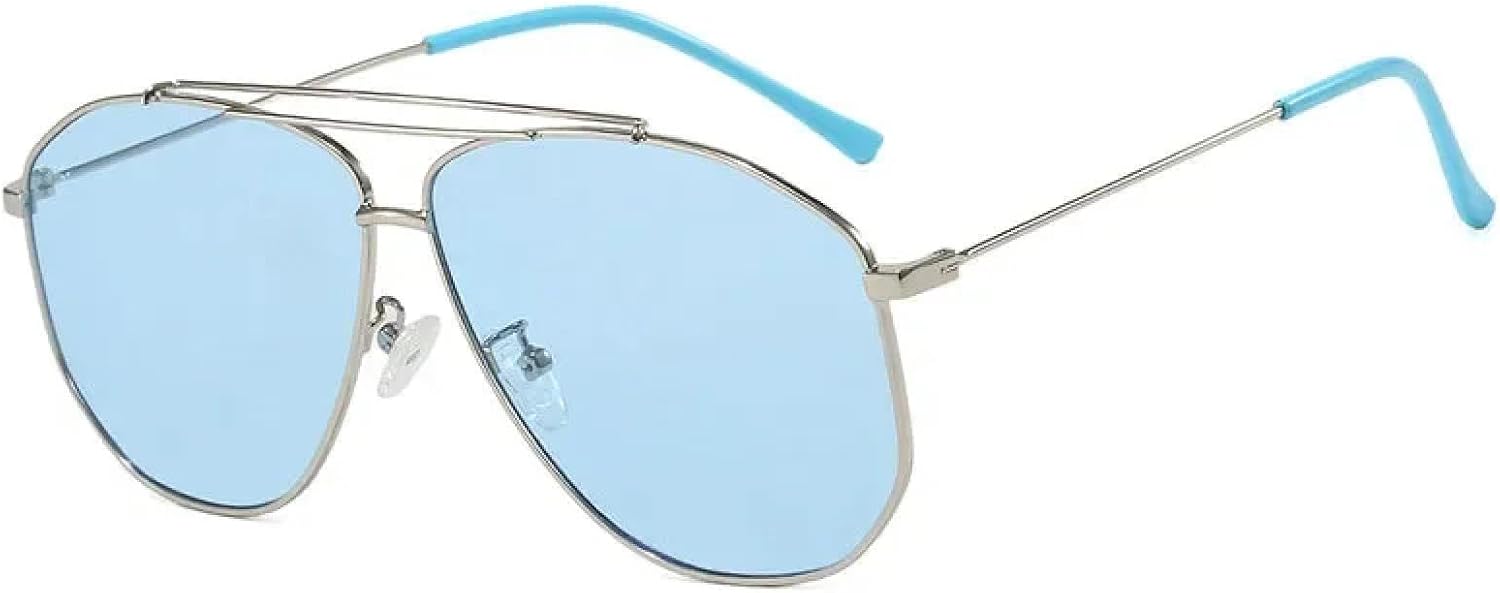 Солнцезащитные очки с защитой от УФ-излучения UV400 | Металлический панк, двойная перемычка | Для женщин и мужчин, для занятий спортом на открытом воздухе и вождения DSVIGF, Blue
Солнцезащитные очки с защитой от УФ-излучения UV400 | Металлический панк, двойная перемычка | Для женщин и мужчин, для занятий спортом на открытом воздухе и вождения DSVIGF, Blue