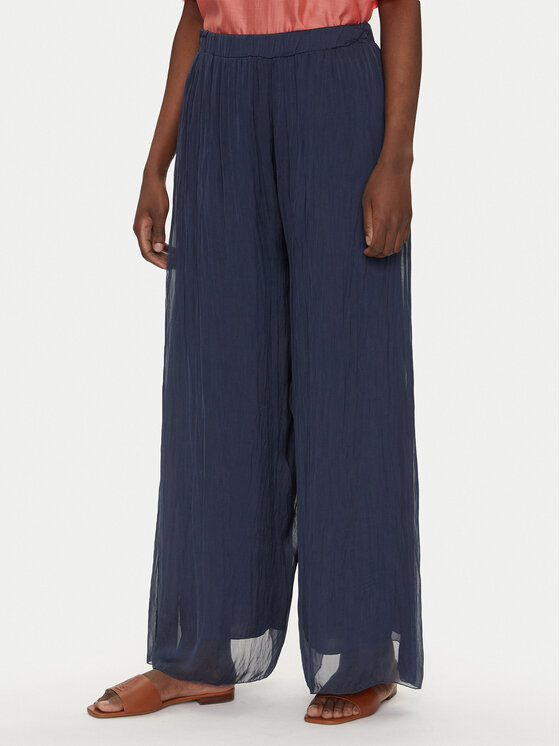 Брюки палаццо свободного кроя PW8992TSET5 Bomboogie, синий 
Брюки палаццо свободного кроя PW8992TSET5 Bomboogie, синий